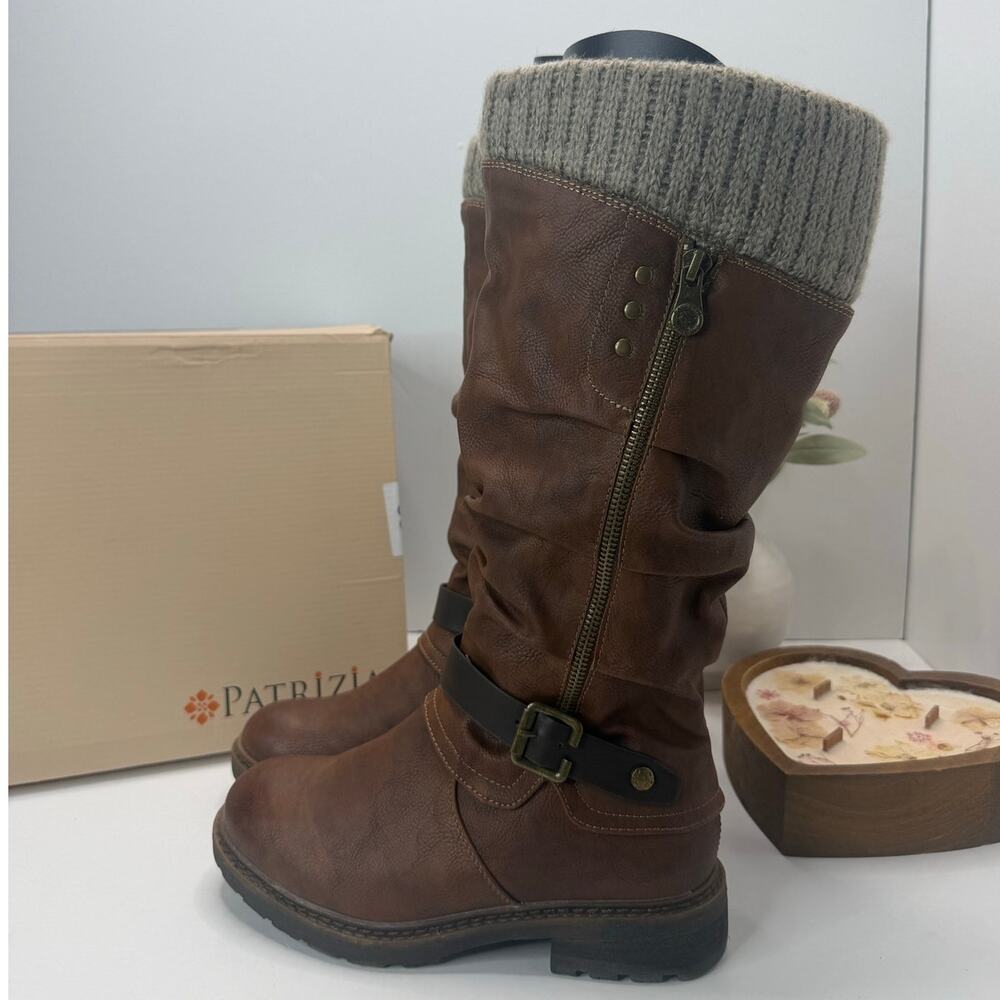 Patrizia Spring Step Rowin Tall Boots Brown Women's 5.5/EU36 NWB